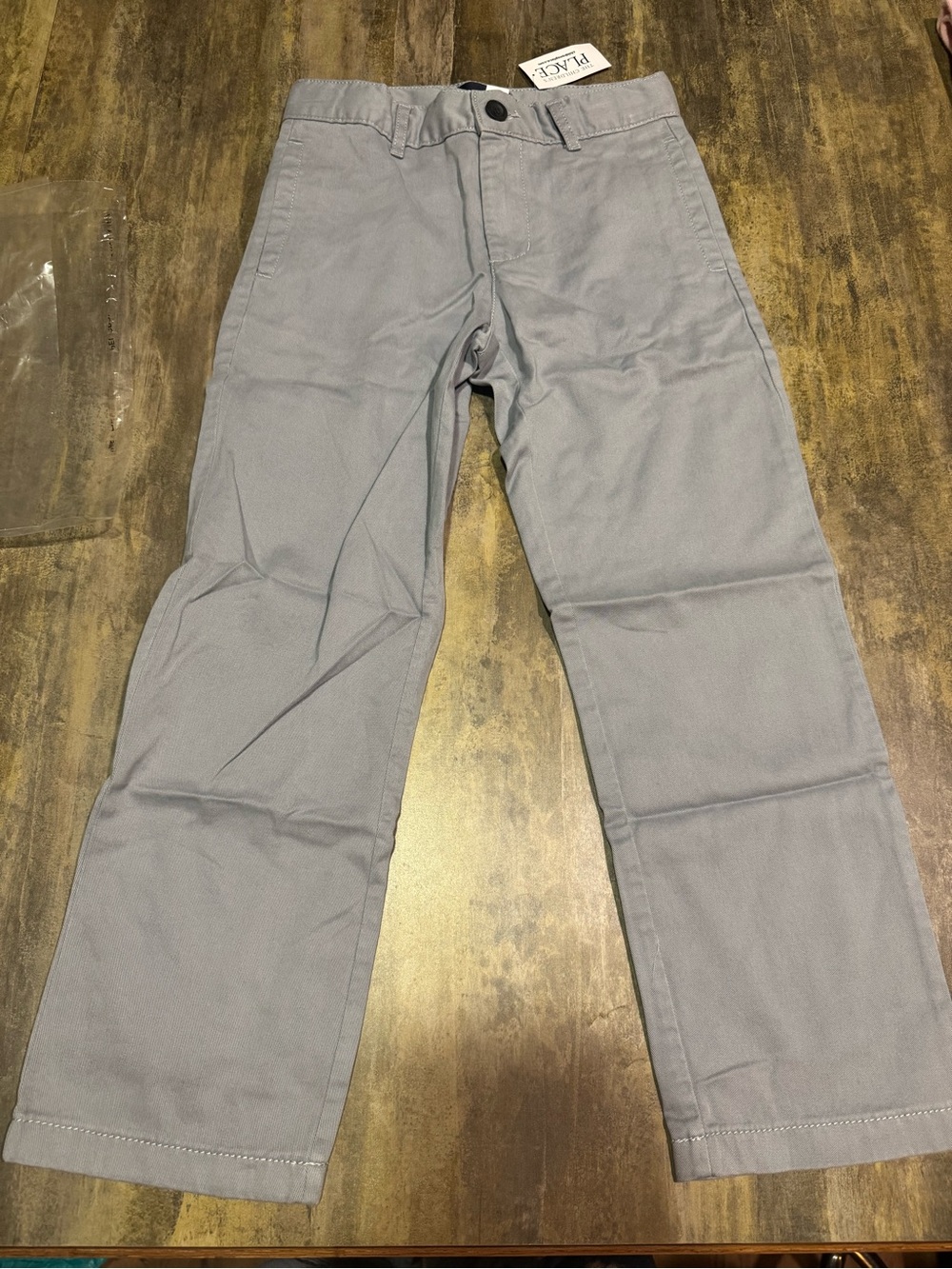 The Children's Place Light Gray Boys' Straight Leg Pants